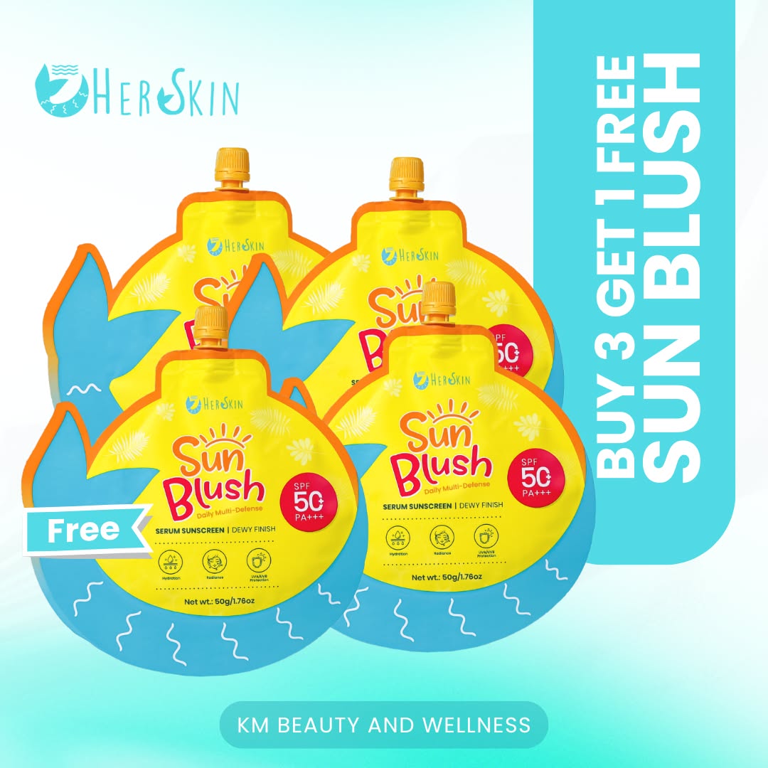 [BUY 3 GET 1] Herskin Sun Blush Daily Multi-Defense Serum Sunscreen