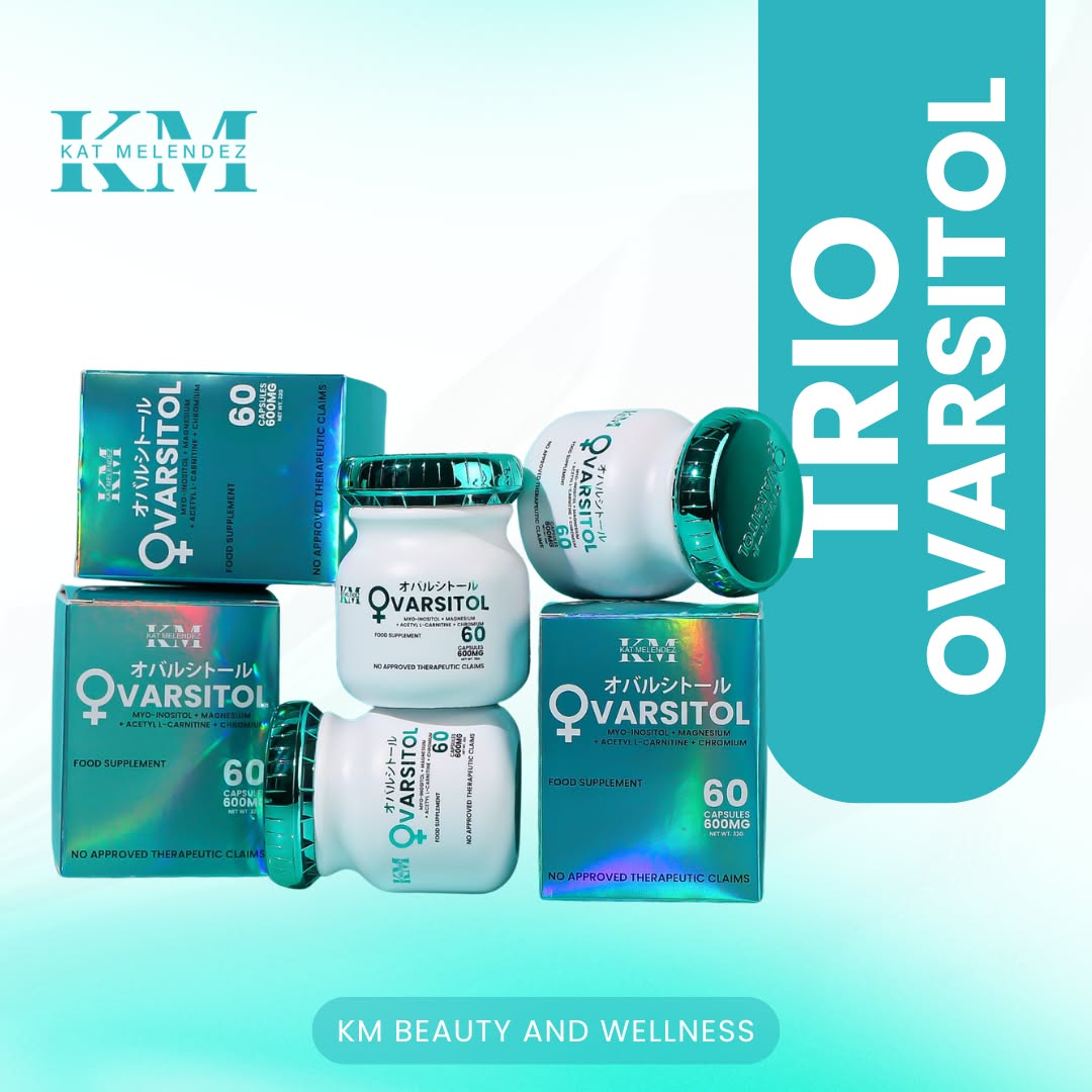 [TRIO BUNDLE] KM Ovarsitol 600mg (Myo-Inositol, Magnesium, Acetyl L-Carnitine, Chromium) 60 capsules