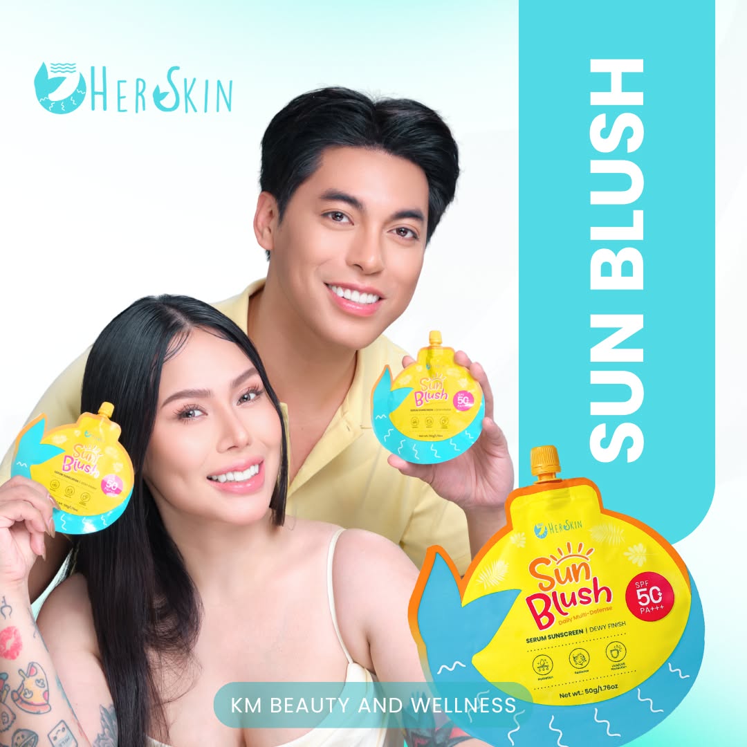 Herskin Sun Blush Daily Multi-Defense Serum Sunscreen