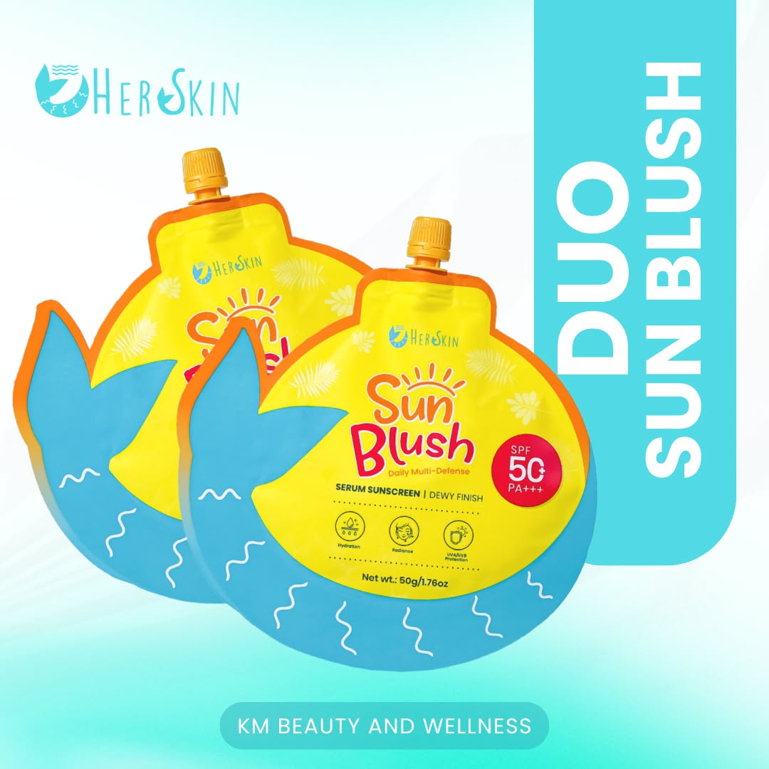 [DUO BUNDLE] Herskin Sun Blush Daily Multi-Defense Serum Sunscreen
