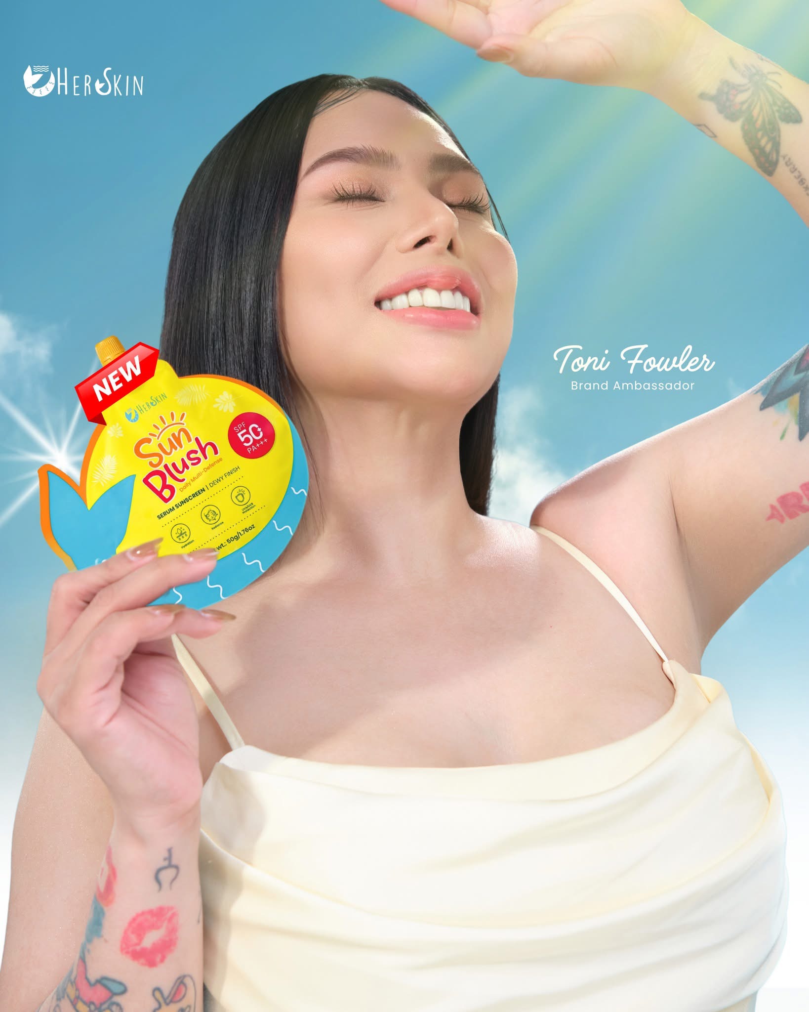Her Skin Sun Blush ambassador campaign